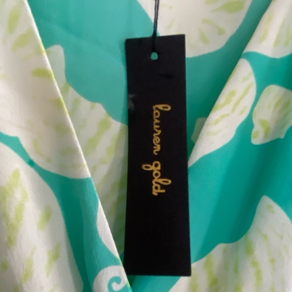 NWT Lauren Gold Dress - Picture 2 of 5